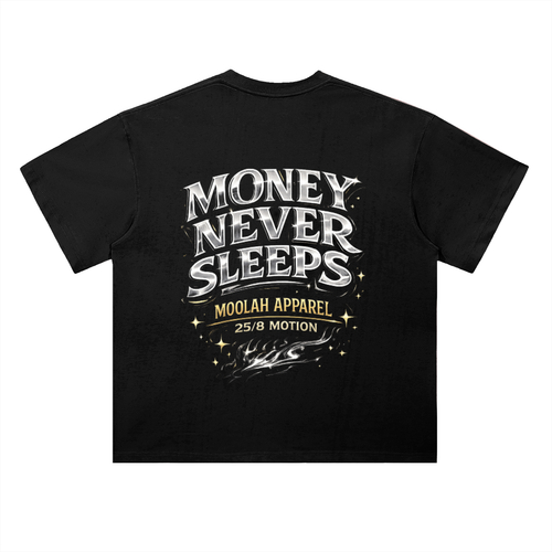 Money Never Sleeps Heavyweight Tee